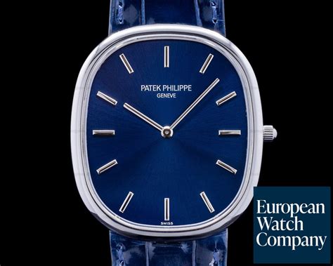 patek philippe ellipse blue|golden ellipse blue dial platinum.